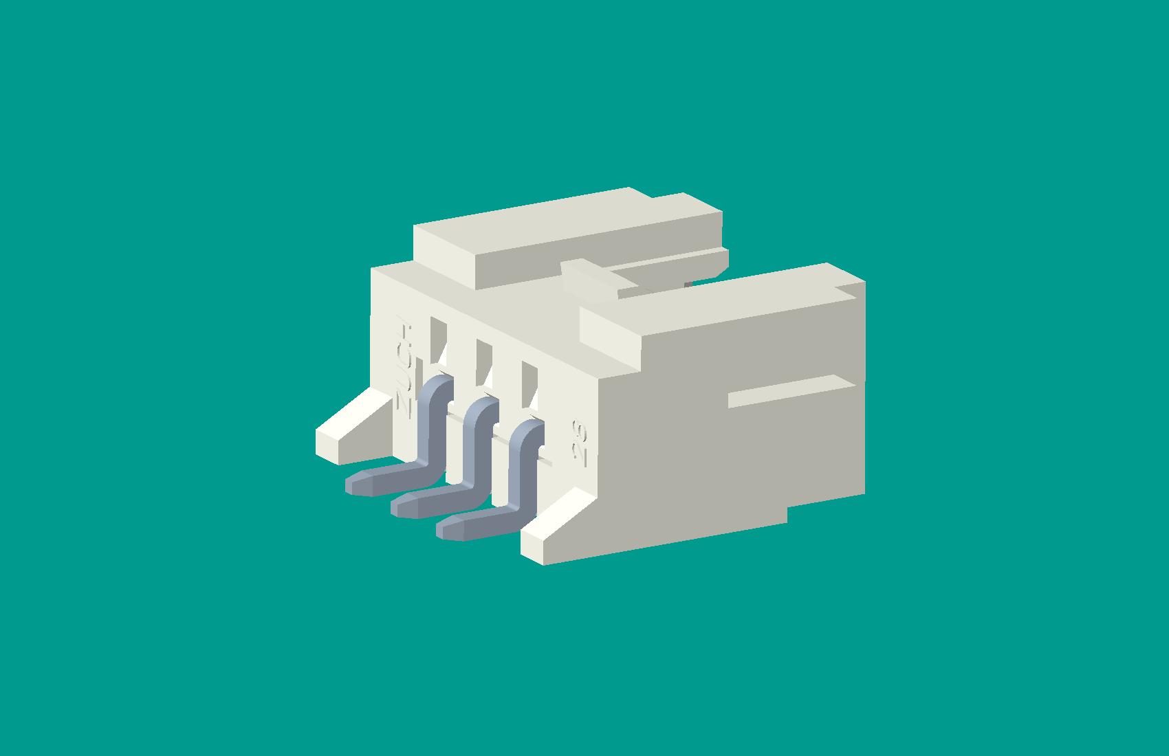 SMT-PH貼片彎針(臥貼)帶扣-3針（LCP料）