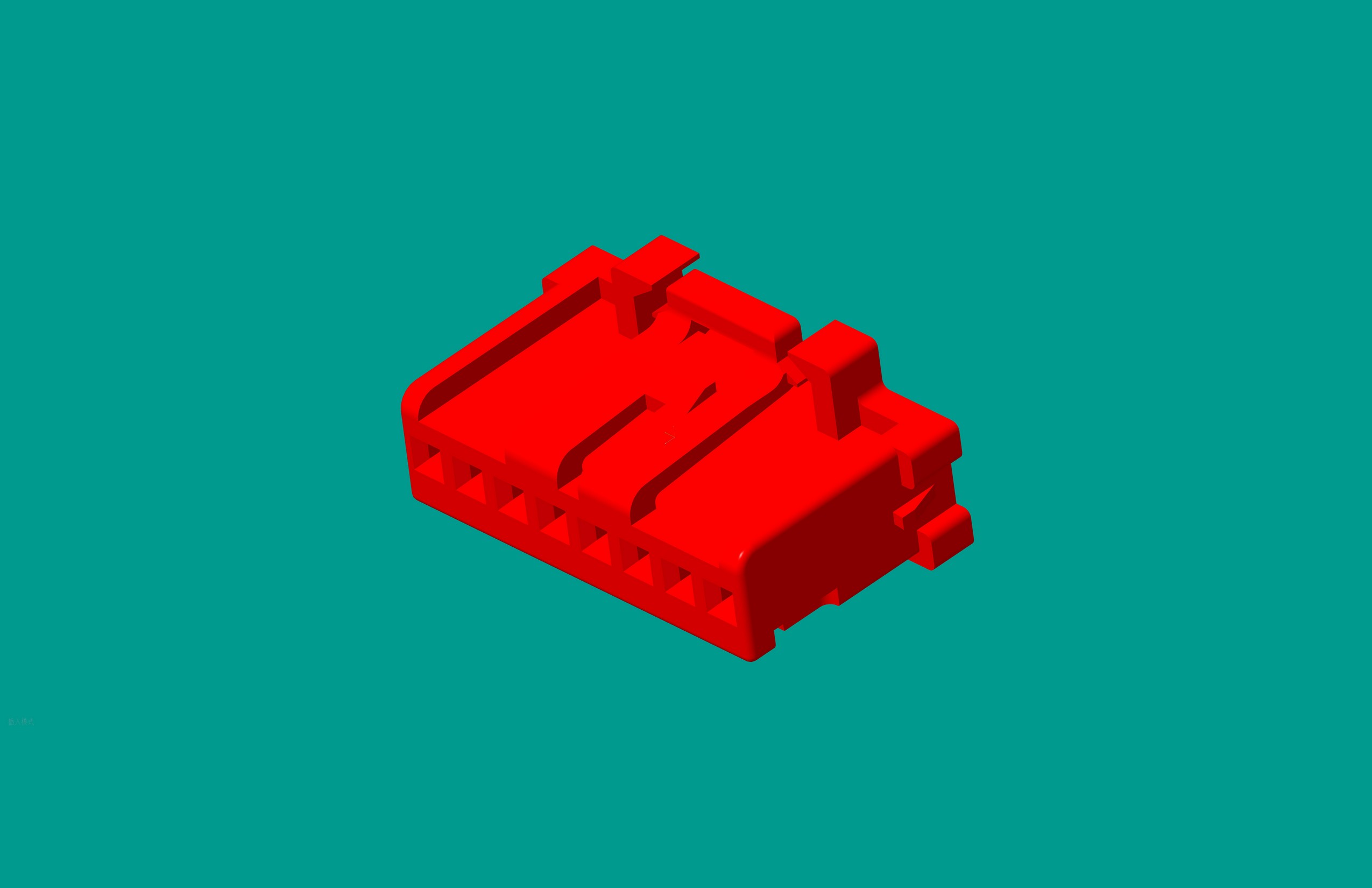 2.0間距，PNIRP-08V-S插頭/紅色/