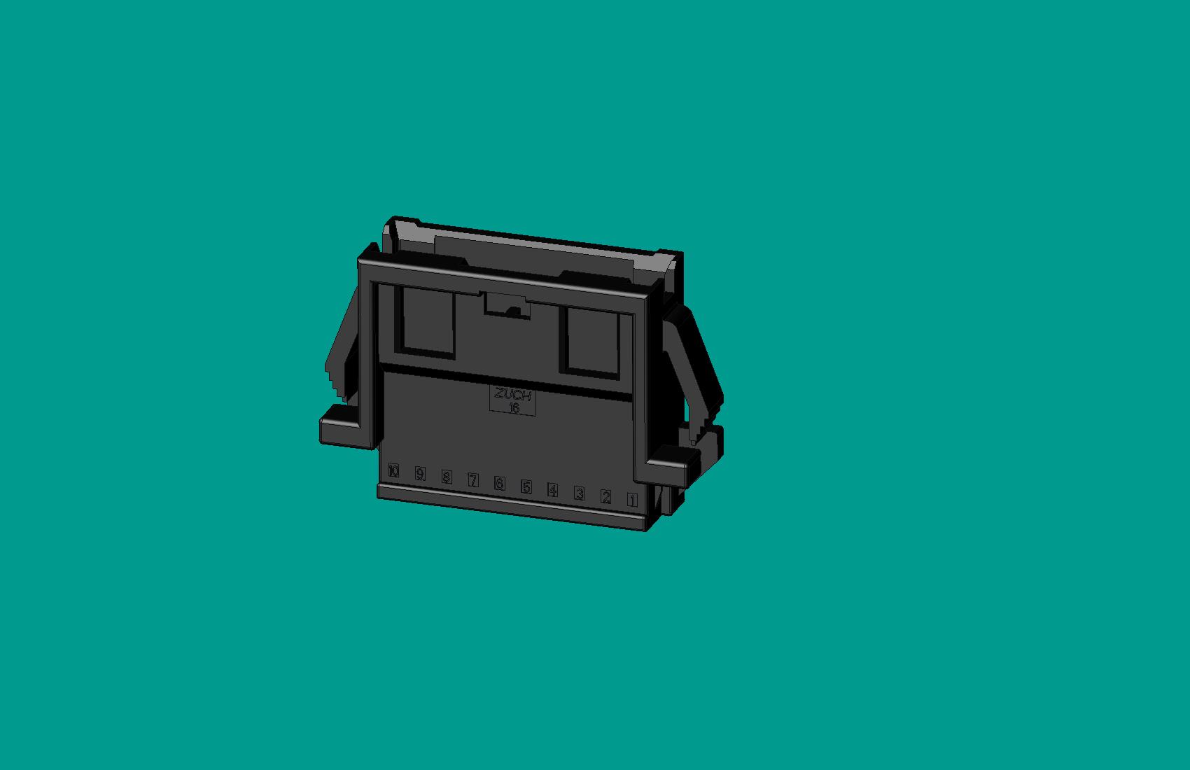 2.0間距，PNIRR-10V-S(帶鎖定面板)黑色