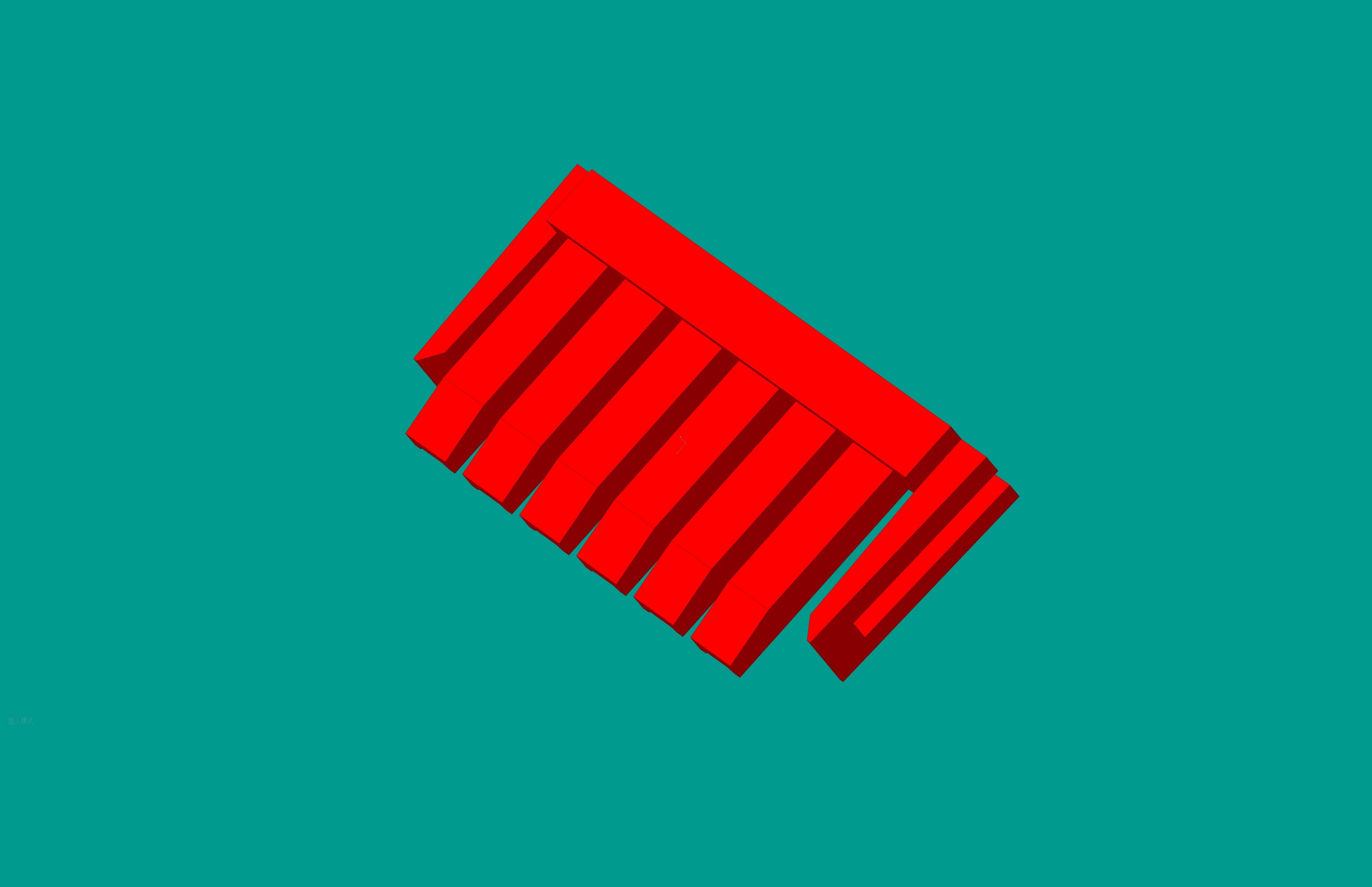 2.0間距，PNIS-06V鎖定片/紅色/