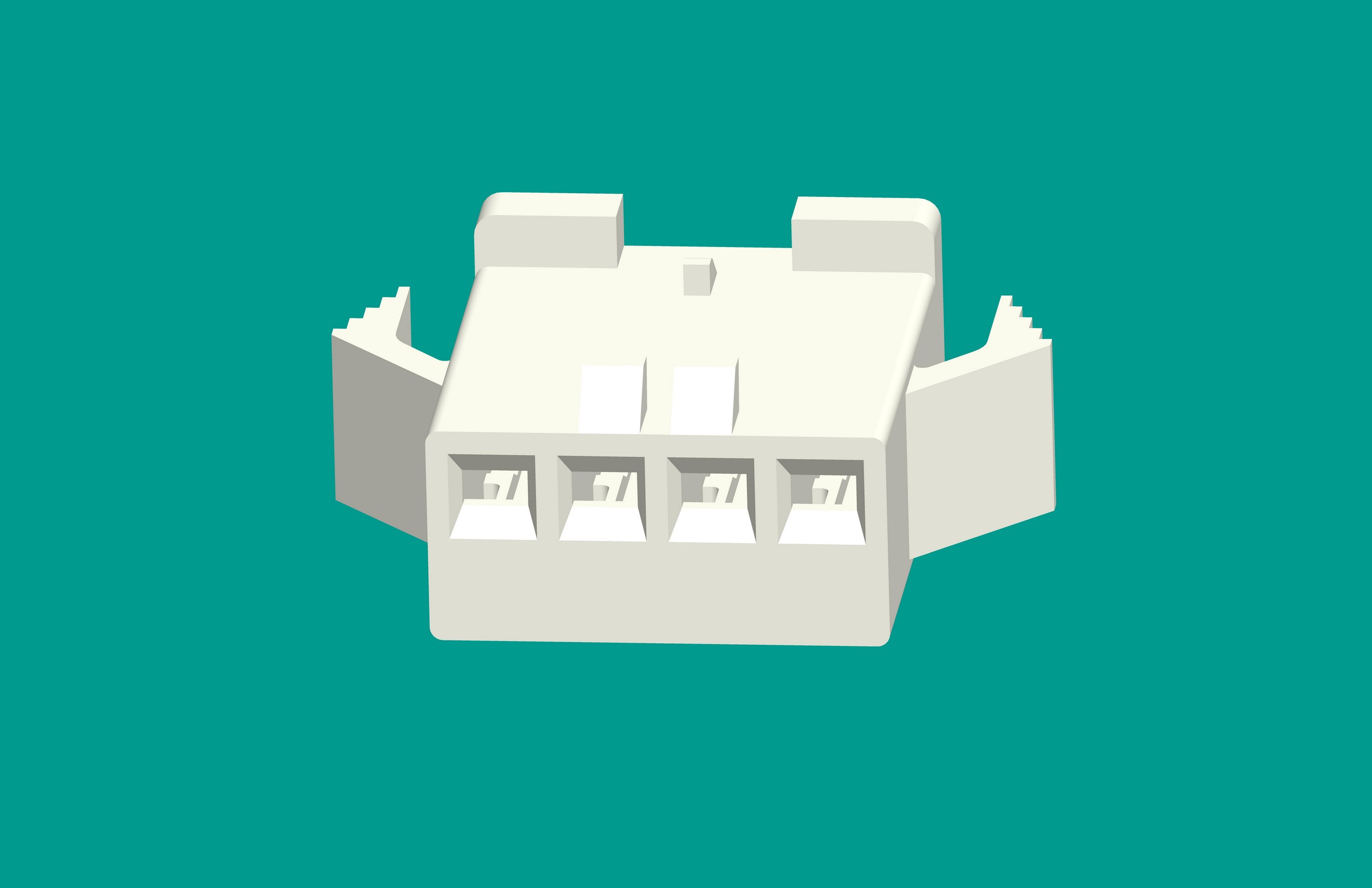 SMP-4孔塑殼C型白色