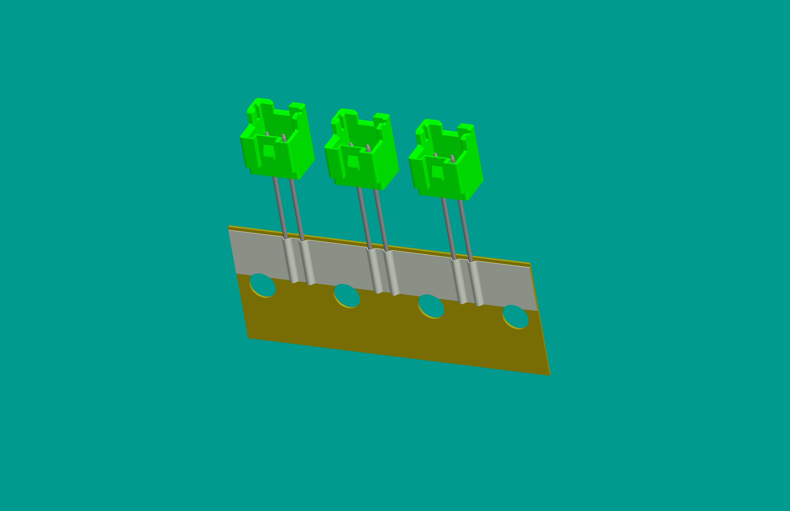 XA-2A(0.6)編帶針座（綠色）高灼熱絲