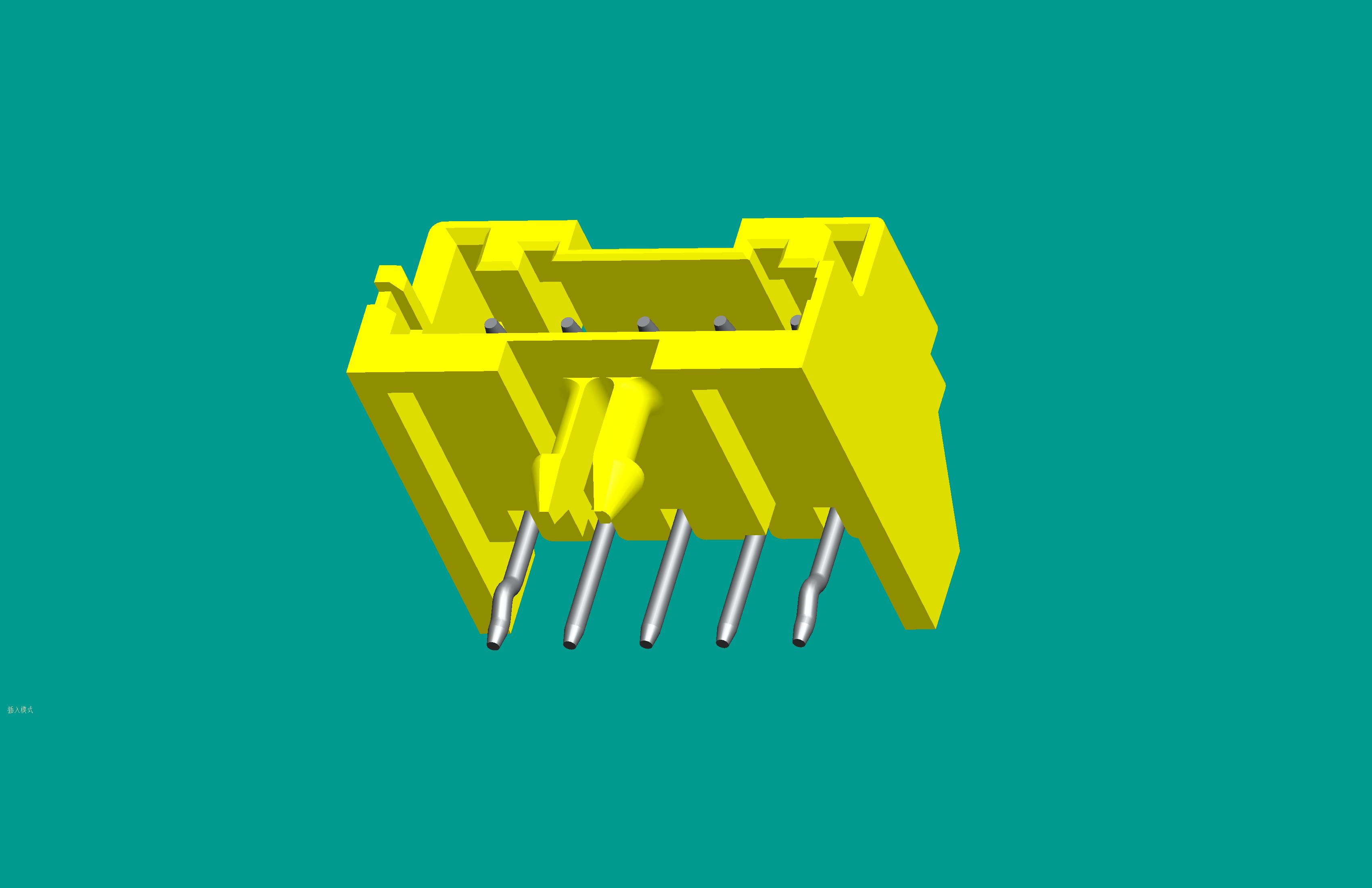 XA-5QA帶卡板扣型/臥式針座熒光黃