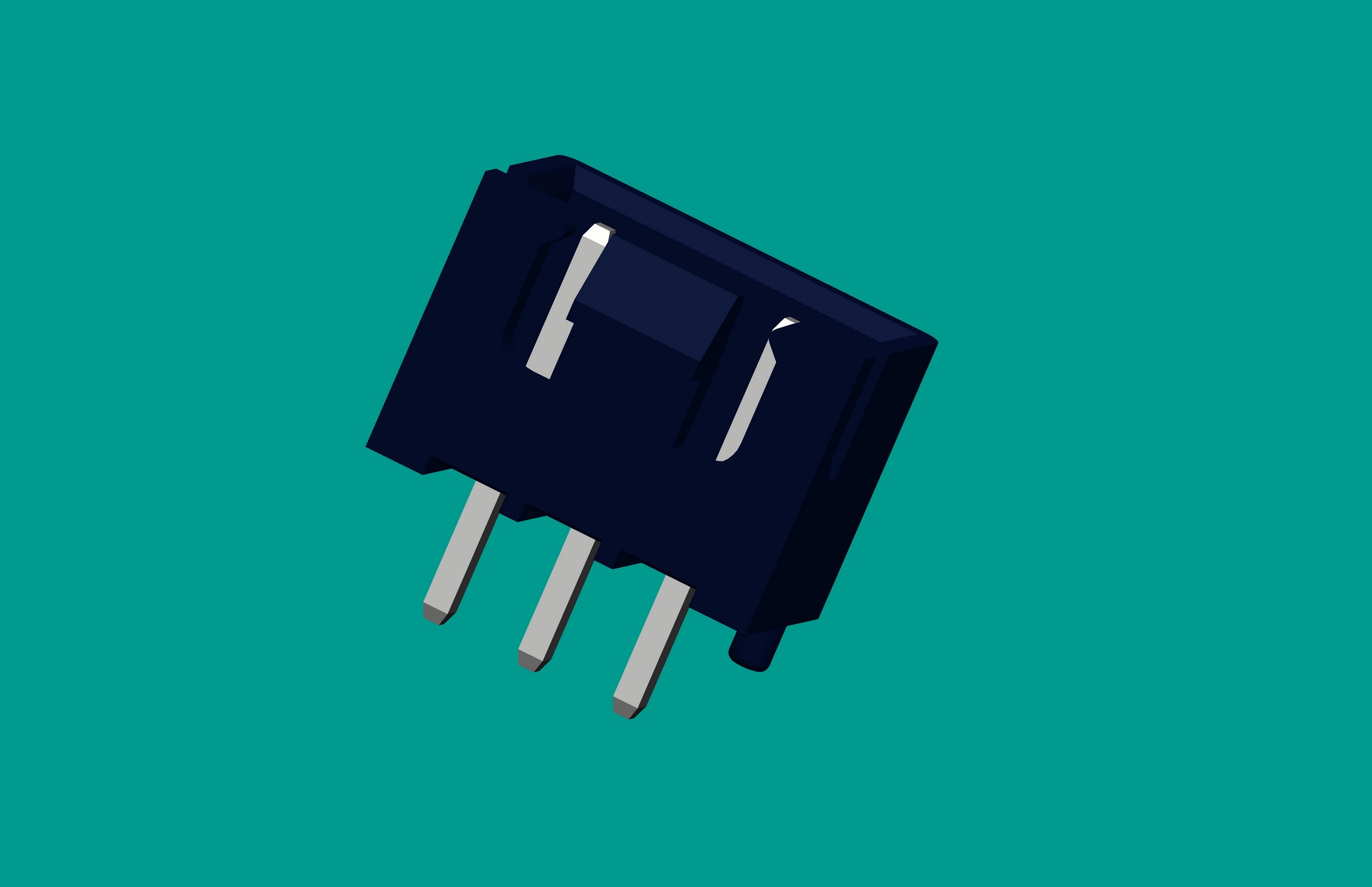 XH帶扣帶定位針座-3直針（雙卡點）黑色