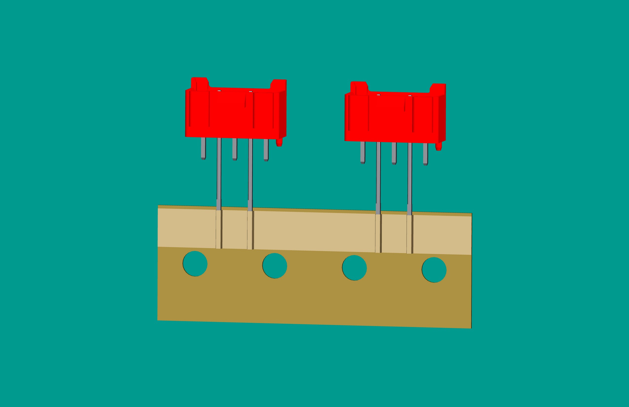 XH-5A全包編帶立式針座紅色/(2、4長針)普通PA66