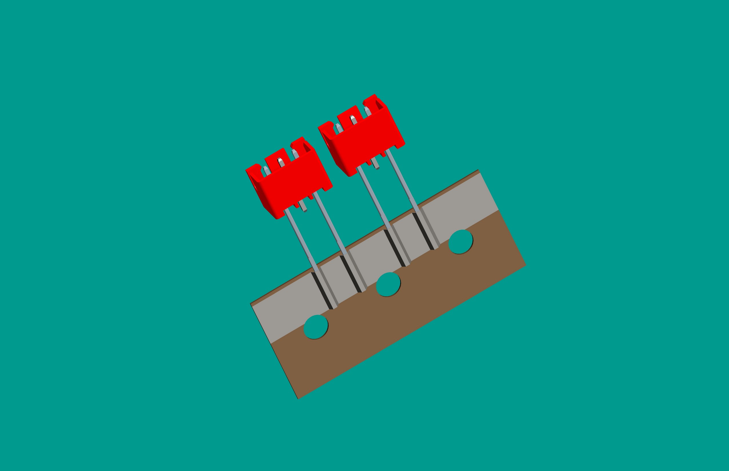 XH-3A編帶立式針座紅色/間距12.7mm,反向,12mm