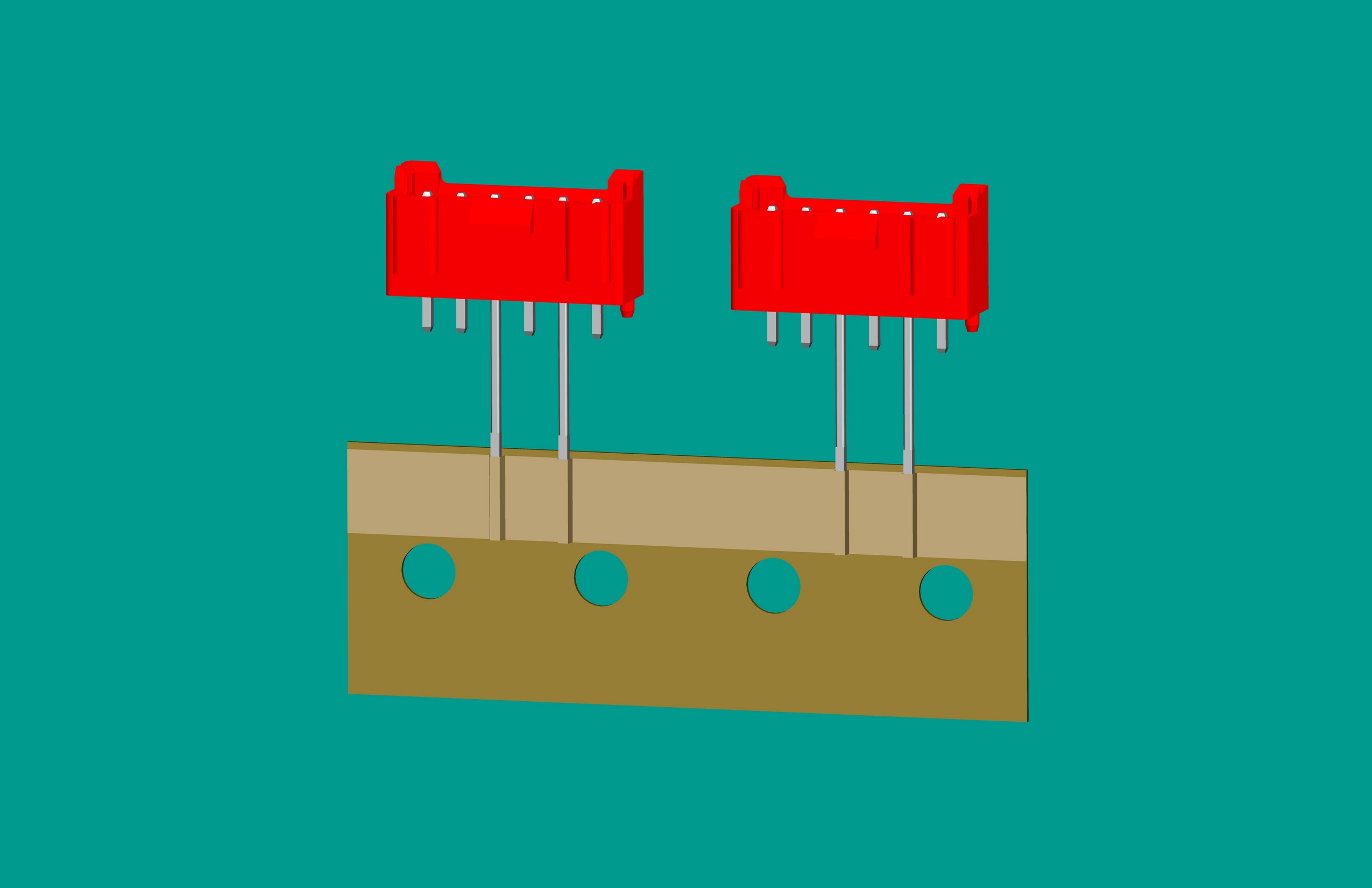 XH-6A全包編帶立式針座紅色/(2、4長針)普通PA66
