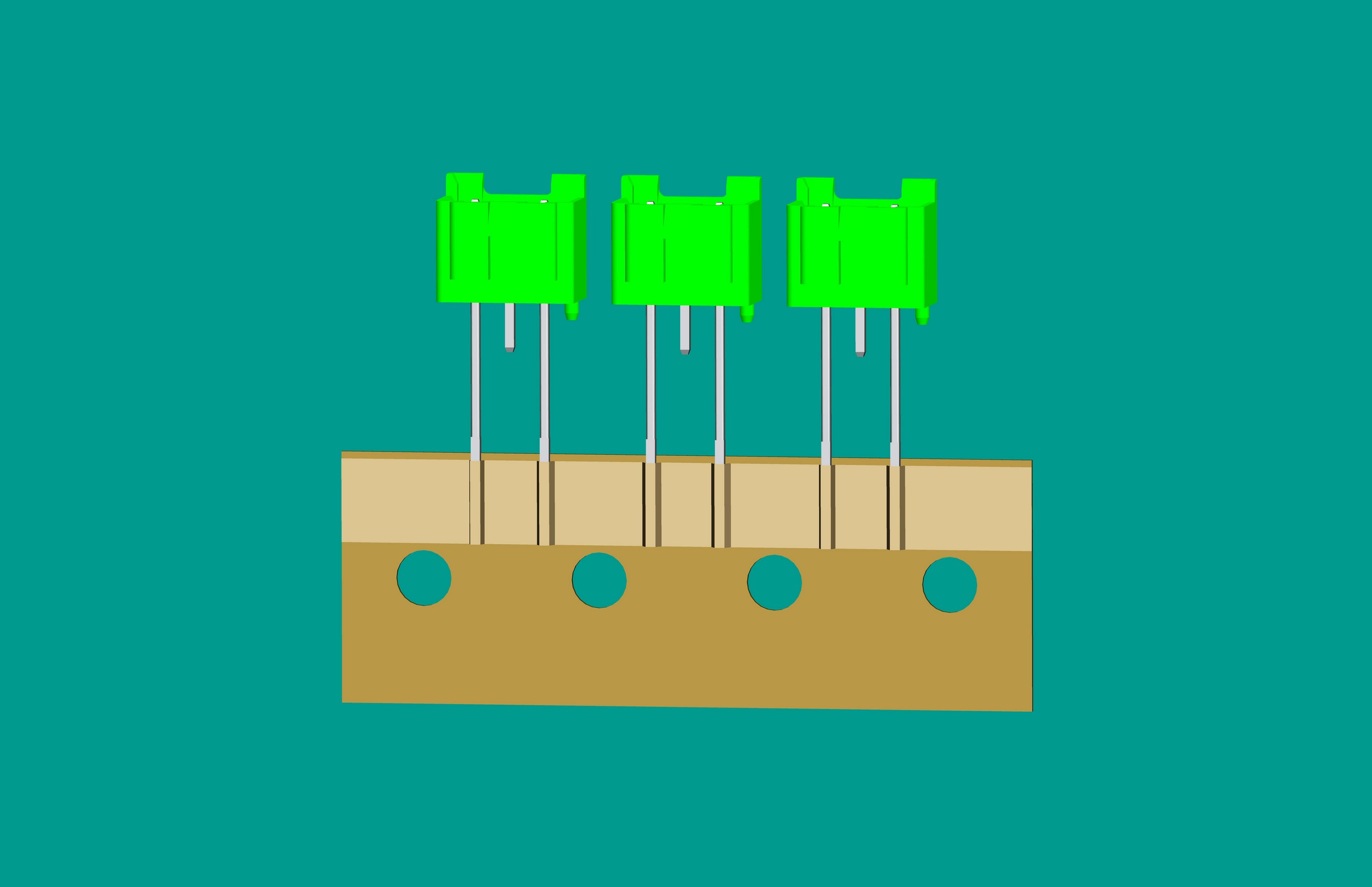 XH-3A全包編帶立式針座綠色/(1、3長針)普通PA66