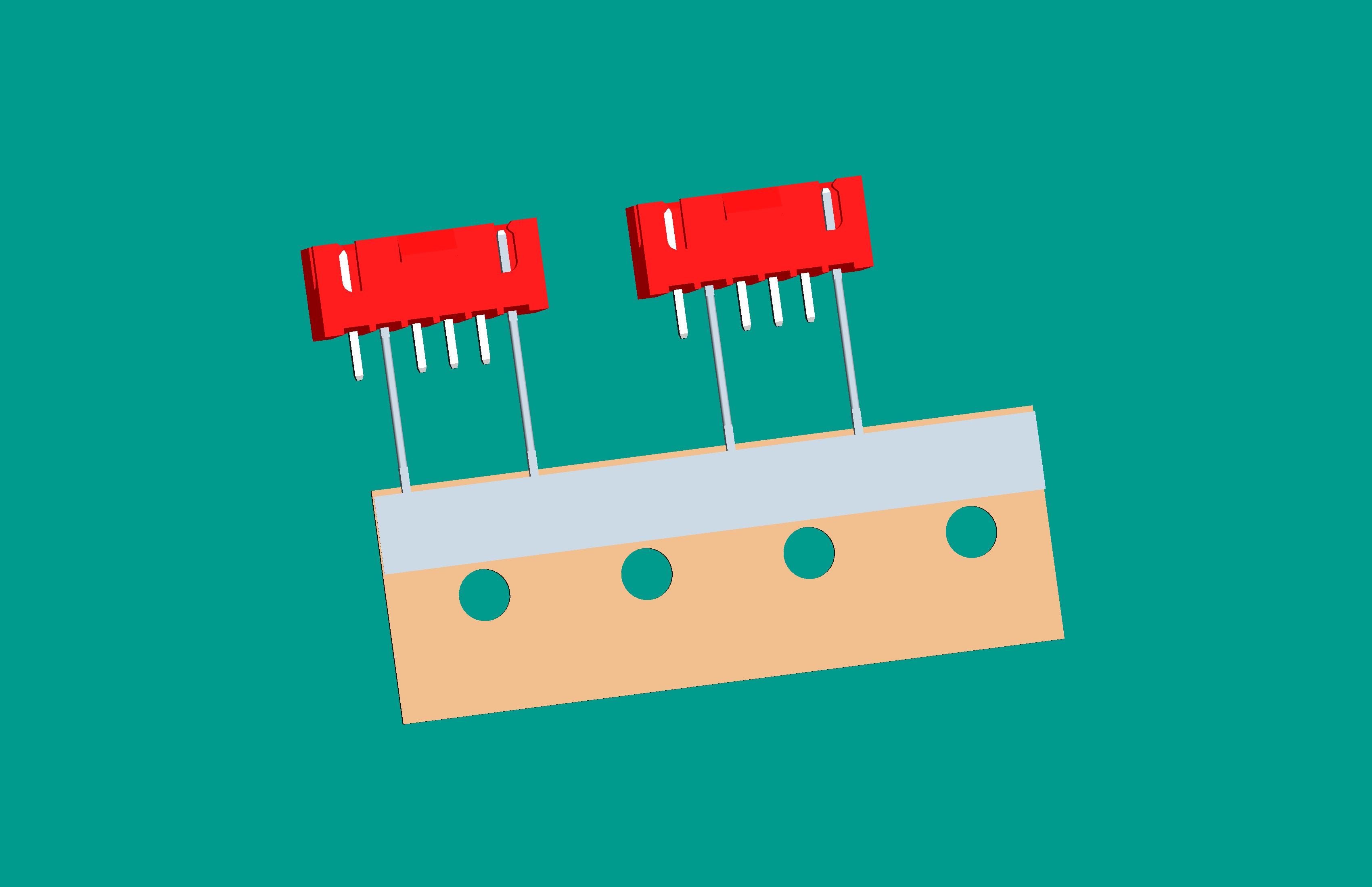 XH-6A帶扣立式針座紅色/編帶(1、5長(zhǎng)針,短針外漏長(zhǎng)2.9mm,正向,12mm)