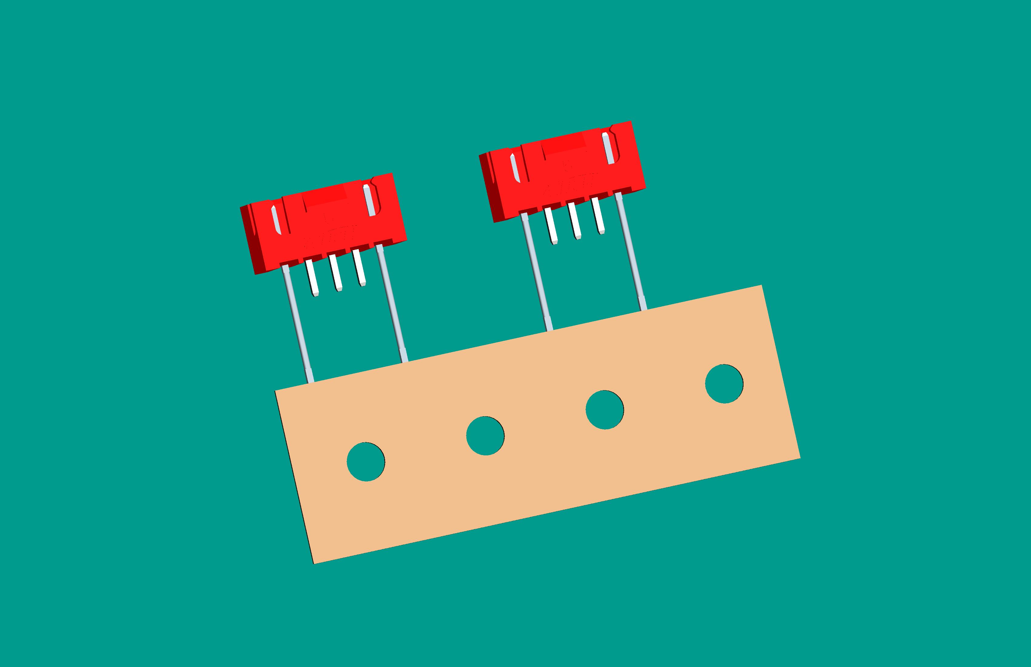 XH-5A(帶扣)立式針座紅色/編帶(1、5長(zhǎng)針，反向，12mm）