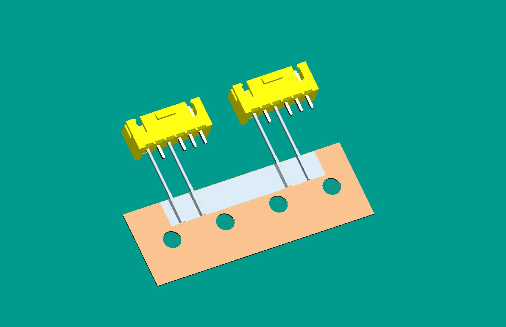 XH-6A帶扣立式針座黃色/編帶(4、6長針,短針外漏長2.9mm,正向,12mm)