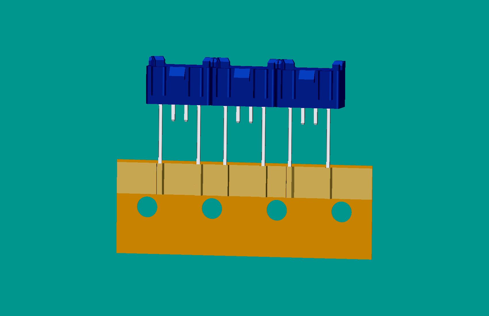 XH-4A全包非限位編帶正向（1、4長(zhǎng)針）(藍(lán)色)普通PA66/奧克斯