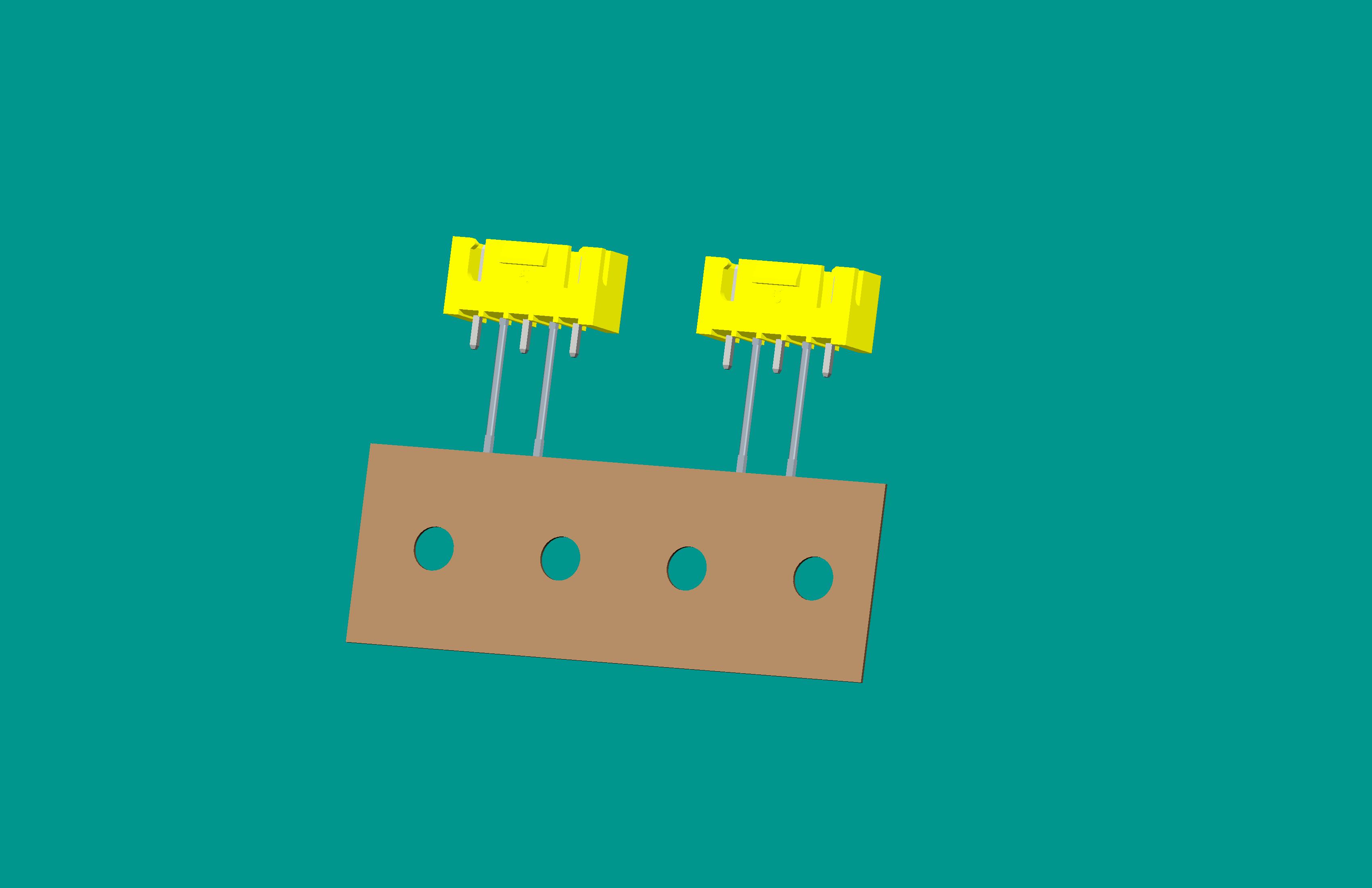 XH-5A(帶扣)立式針座黃色/編帶(2、4長針，反向，12mm）短針外漏2.5mm