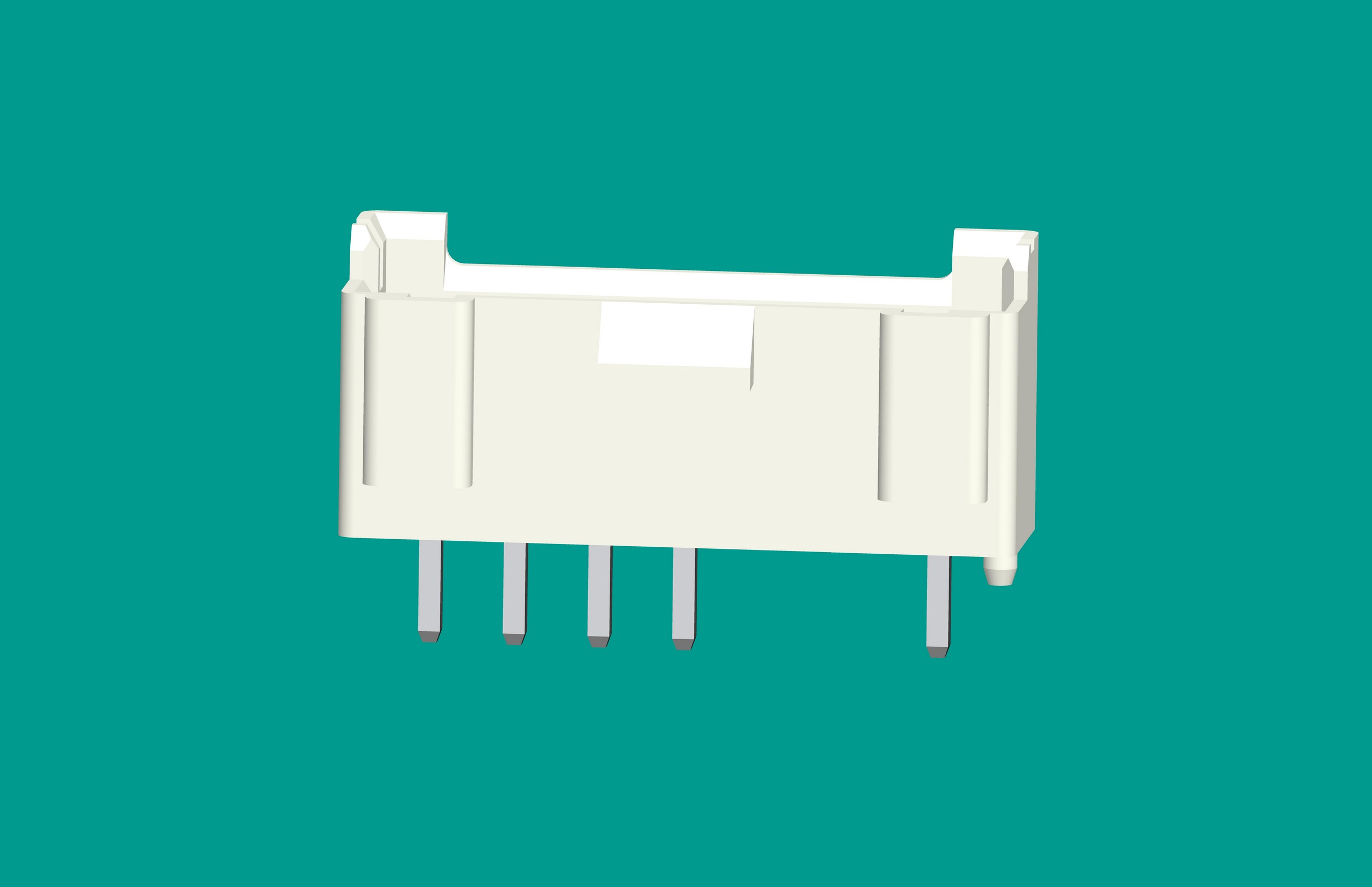 B7B-XH-K3（缺2、3針）立式針座白色/普通PA66
