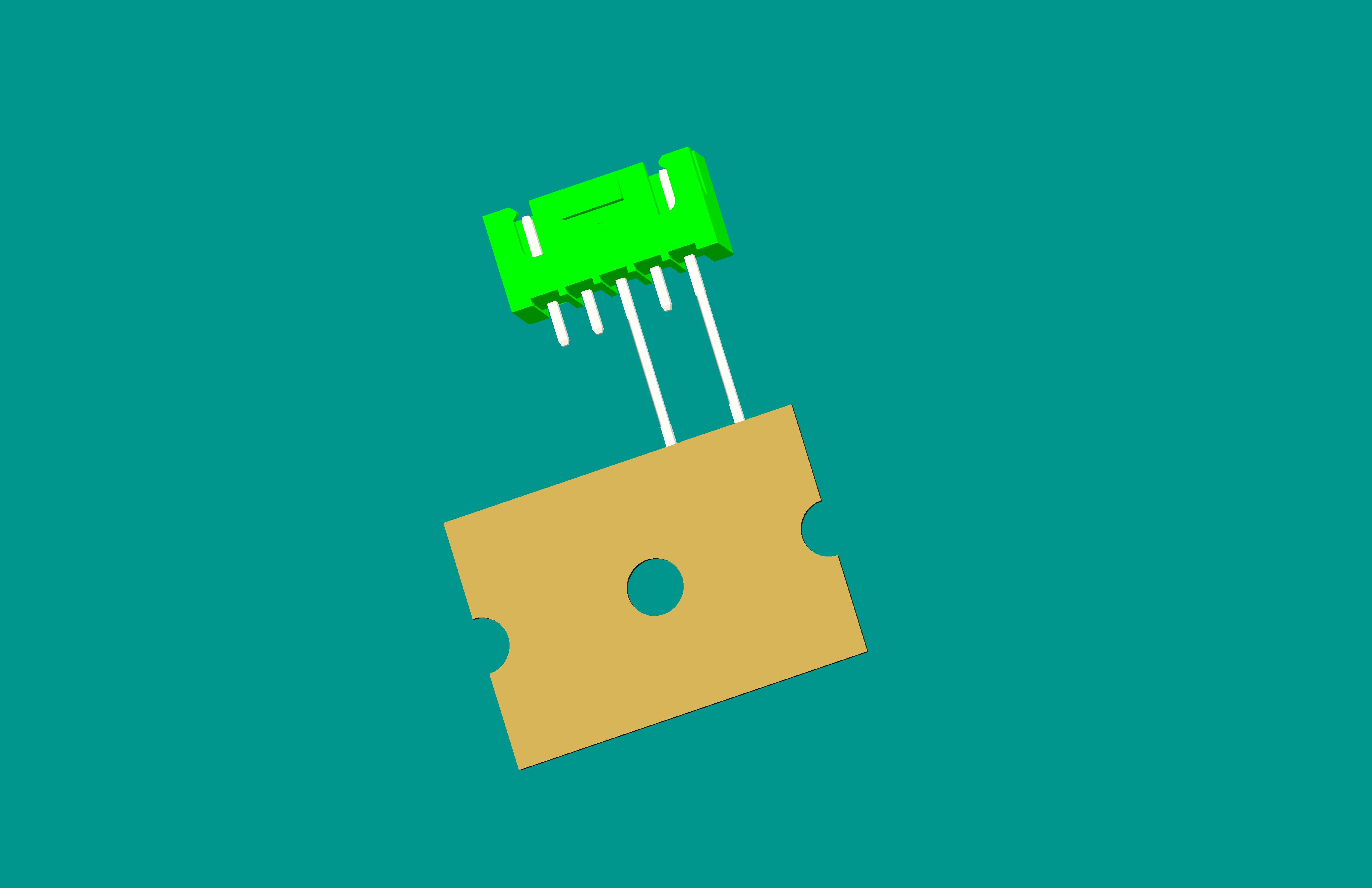 XH-5A(帶扣)立式針座綠色/編帶(1、3長(zhǎng)針，反向，12mm）短針外露2.5