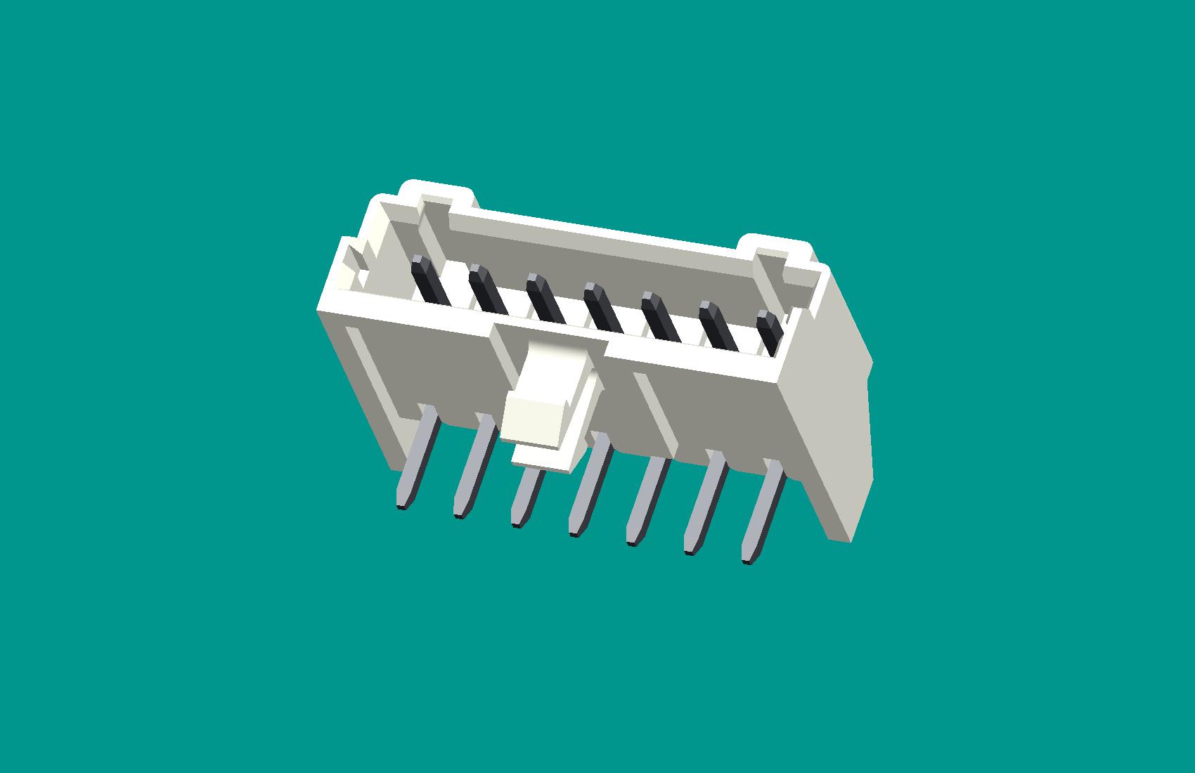 S10B-XH-K非限位臥式針座白色/普通PA66