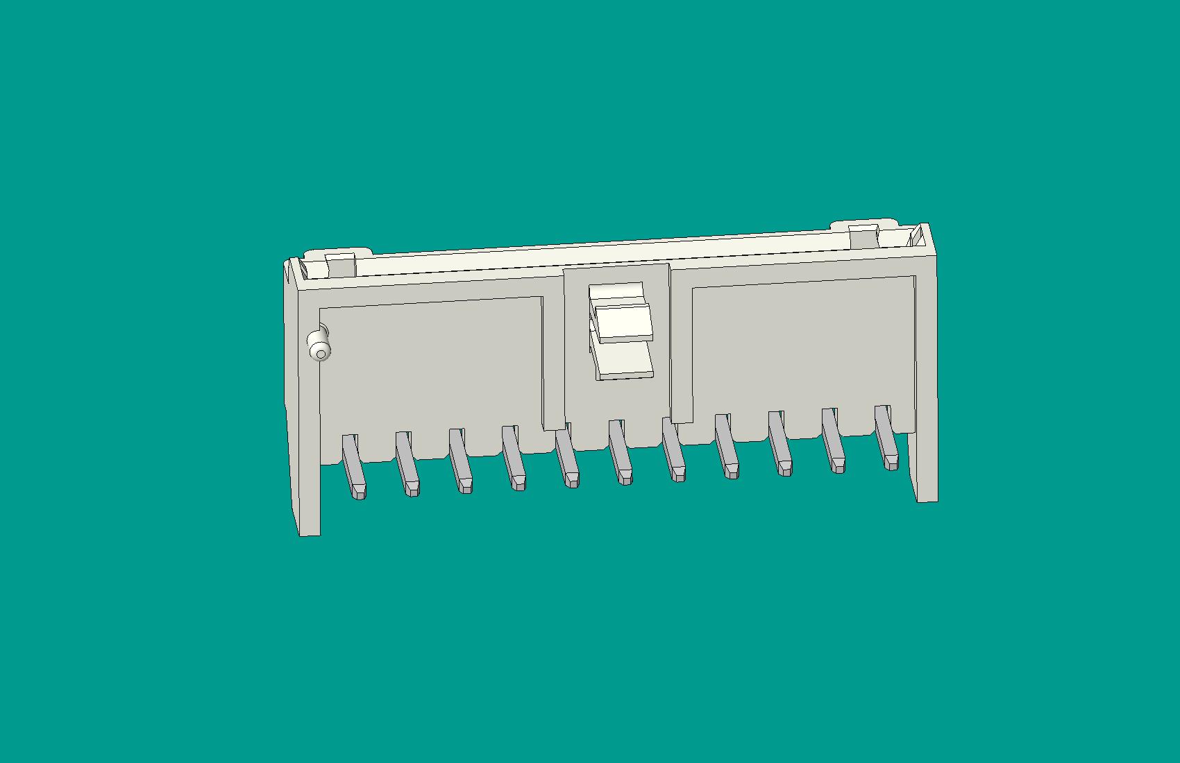 S11B-XH-K臥式針座白色/普通PA66