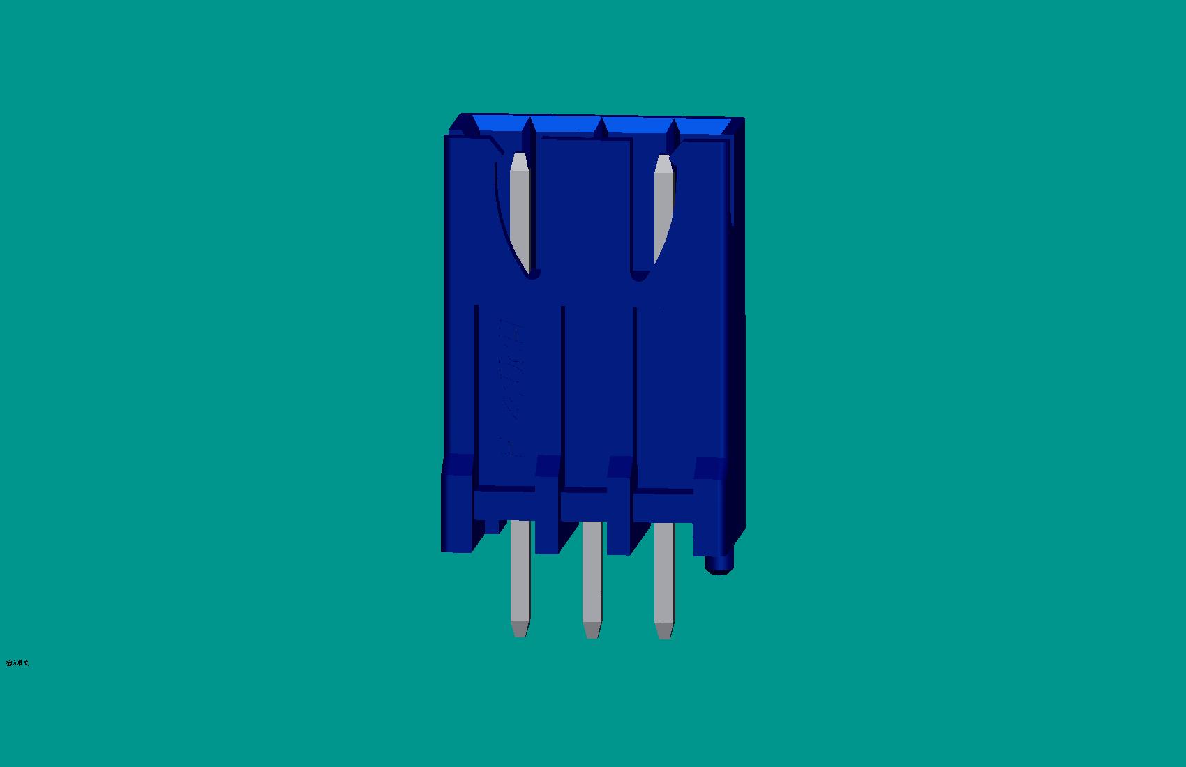 XH灌膠型針座(B型)3位藍(lán)色-高灼熱絲