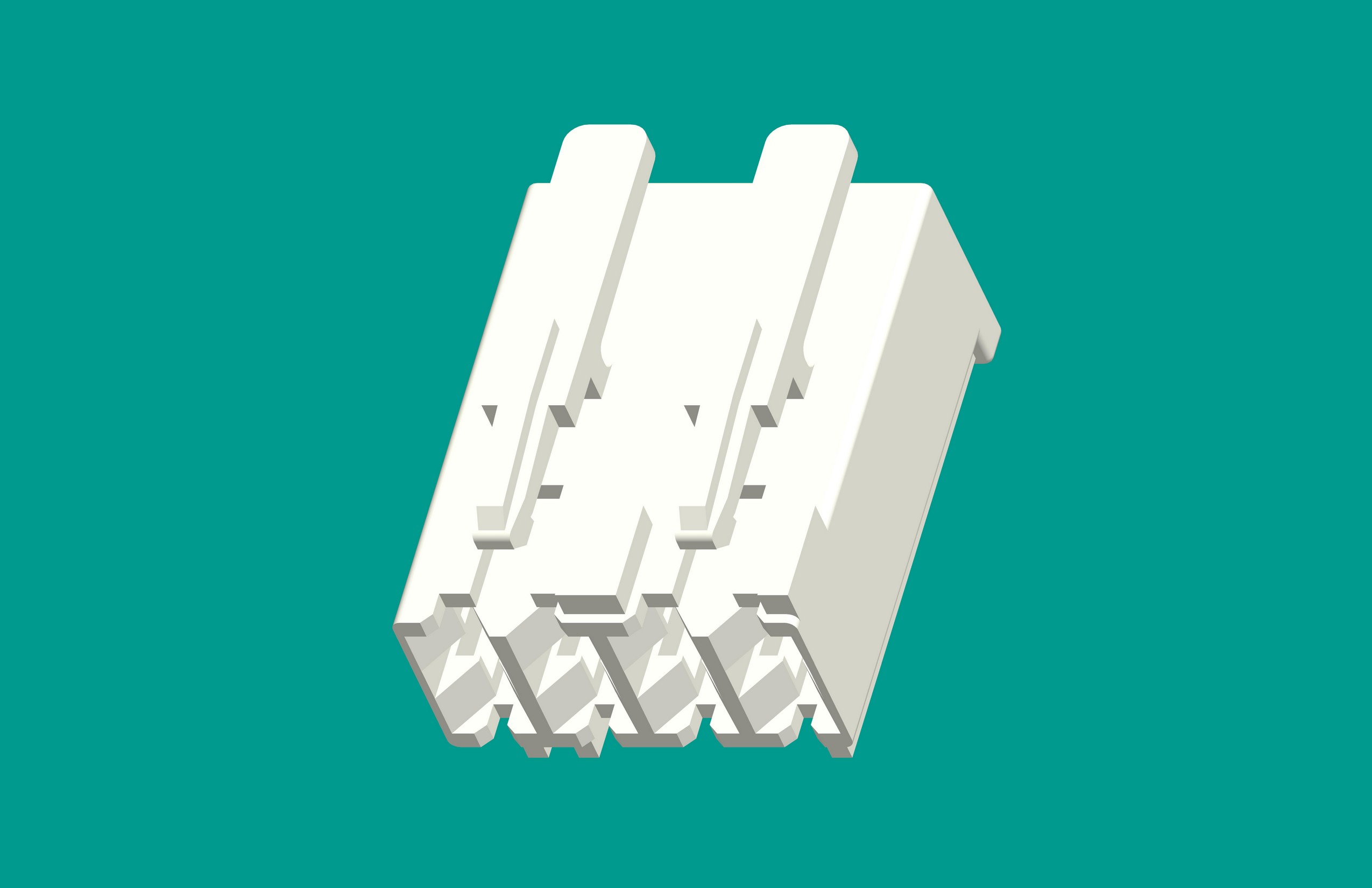 RAST5孔座外扣 4孔插頭/本色/高灼熱絲