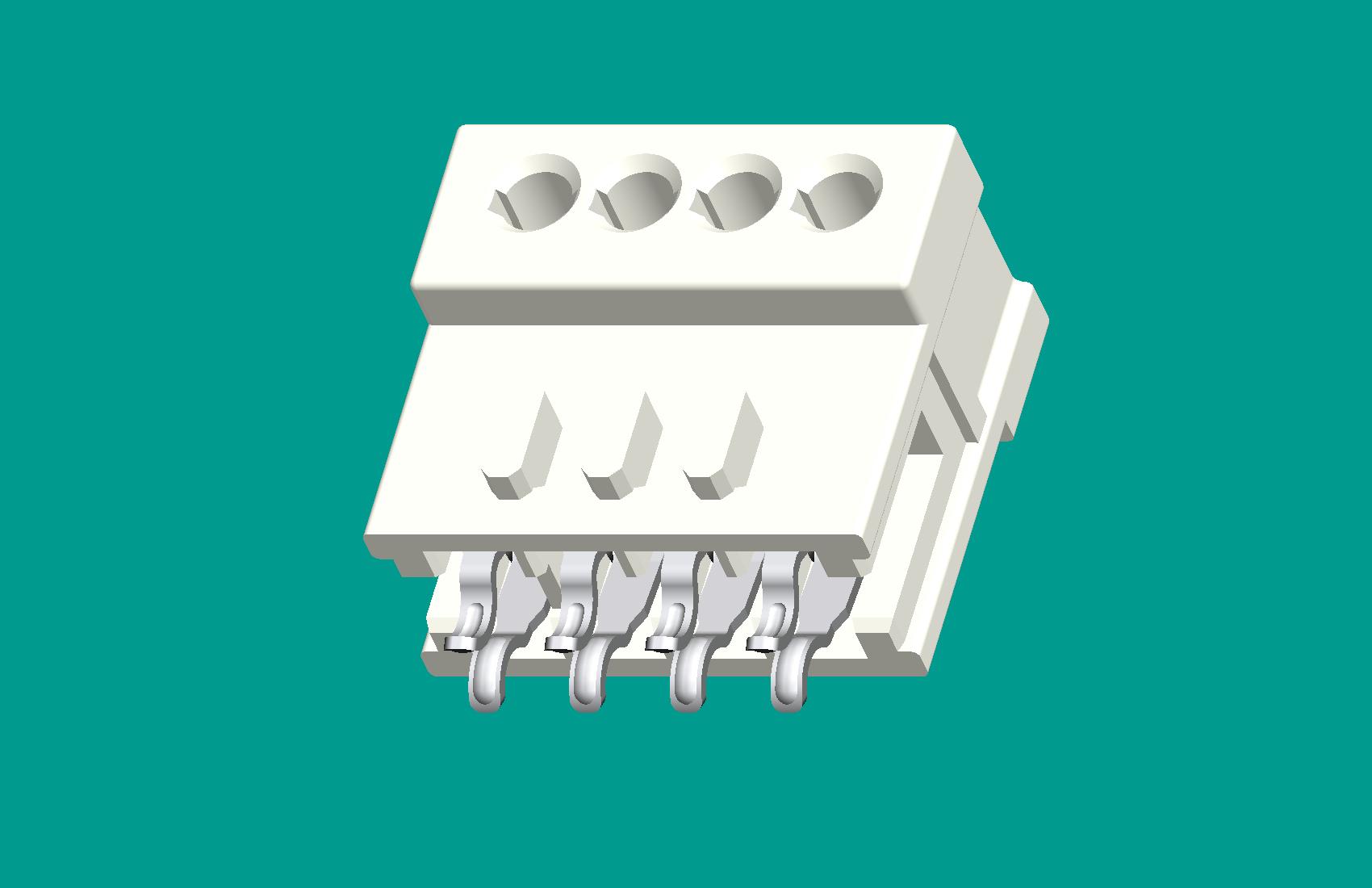 RAST2.5孔座4位(鍵位419)-高灼熱絲